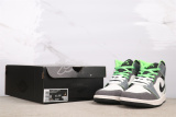 Air Jordan 1 Retro Mid White Grey Green Basketball Shoes Unisex Sneaker