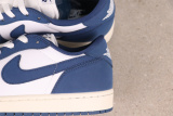 Air Jordan 1 Low SE Retro White and Blue Basketball Shoes Unisex Sneaker