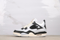 Air Jordan 4 GS  Pure Platinum  Retro Basketball Shoes Unisex Sneaker