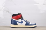 Union x Air Jordan 1 Retro High OG NRG Retro High White Blue Basketball Shoes Unisex Sneaker