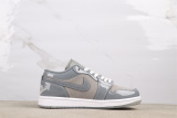 Air Jordan 1 Low  Cool Grey  Retro Basketball Shoes Unisex Sneaker