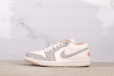 Air Jordan 1 Low SE Retro Beige Grey Basketball Shoes Unisex Sneaker