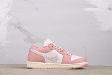 Air Jordan 1 Low Retro Rouge Pink Basketball Shoes Women Sneaker