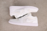 Air Jordan 1Low Retro White Mesh Basketball Shoes Unisex Sneaker