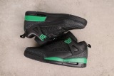 Nike Jordan Spizike Low Retro Black Green Basketball Shoes Unisex Sneaker