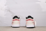 Air Jordan 1 Retro Low White Red Basketball Shoes Unisex Sneaker