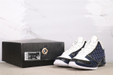 Air Jordan 23 Retro High White Deep Blue Basketball Shoes Men Sneaker