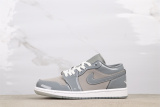 Air Jordan 1 Low  Cool Grey  Retro Basketball Shoes Unisex Sneaker
