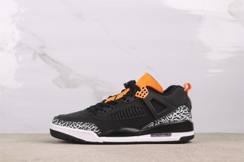 Nike Jordan Spizike Low Retro Black Orange Basketball Shoes Unisex Sneaker