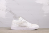Air Jordan 1Low Retro White Mesh Basketball Shoes Unisex Sneaker