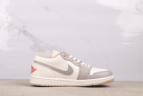 Air Jordan 1 Low SE Retro Beige Grey Basketball Shoes Unisex Sneaker