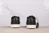 Air Jordan 1 Low OG  No Swoosh Pack  Retro Black Basketball Shoes Unisex Sneaker
