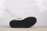 The North Face x Air Jordan 1 Low Retro Black White Basketball Shoes Unisex Sneaker