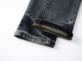 Purple Brand New Personalized Embroidered Slimming Small Leg Elastic Jeans