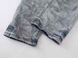 Purple Brand New Personalized Distressed Slimming Small Leg Stretch Jeans