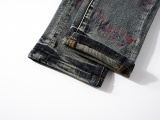 Purple Brand New Personalized Slimming Small Leg Elastic Jeans