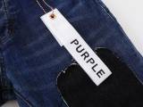 Purple Brand New Fashion Personalized Patch Slimming Small Leg Elastic Jeans
