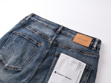 Purple Brand New Personalized Distressed Slimming Small Foot Elastic Denim Pants