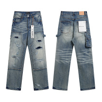 Purple Brand New Fashion Distressed Casual Straight leg Jeans Purple Brand New Fashion Distressed Casual Straight leg Jeans