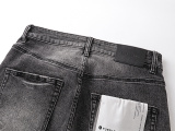 Purple Brand New Retro Slimming Small Foot Elastic Denim Pants