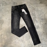 Purple Brand New Classic Slimming Small Leg Elastic Jeans