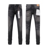Purple Brand New Classic Slimming Small Leg Elastic Jeans