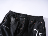 Purple Brand New Retro Graffiti Slimming Small Leg Elastic Jeans
