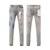 Purple Brand New Fashion Slimming Small Leg Elastic Jeans