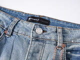 Purple Brand New Fashion Full Diamond Slim Fit Small Leg Elastic Jeans