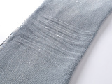 Purple Brand Fashion Inkjet Distressed Micro Horn Elastic Jeans