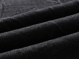 Purple Brand New Fashion Distressed Micro Horn Elastic Denim Pants