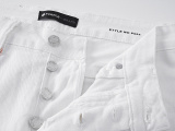 Purple Brand New Fashion Micro Horn Elastic Jeans