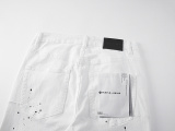Purple Brand Fashion Inkjet Distressed Micro Horn Elastic Jeans