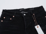 Purple Brand New Fashion Ink Splashed Distressed Slimming Small Leg Jeans