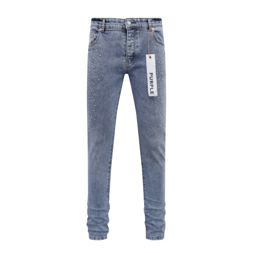 Purple Brand Fashion Diamond Slimming Small Leg Jeans