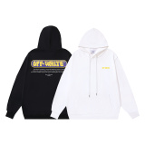 Off White Fashion Skate Logo Printed Hoodie Couple Versatile Loose Sweatshirt