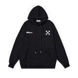 Off White Fashion Letter Arrow Printed Hoodie Couple Versatile Loose Sweatshirt