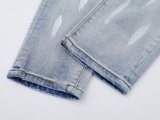 Purple Brand Fashion Distressed Wash Slimming Small Leg Jeans