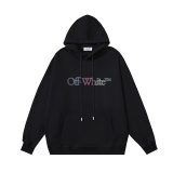 Off White Fashion Matthew Phantom Logo Crack Angel Print Hoodie Couple Casual Loose Sweatshirt