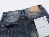 Purple Brand Fashion Distressed Wash Slimming Small Leg Jeans