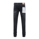 Purple Brand Fashion Distressed Versatile Slim Fit Small Leg Jeans