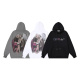 Off White Fashion Matthew Phantom Logo Crack Angel Print Hoodie Couple Casual Loose Sweatshirt