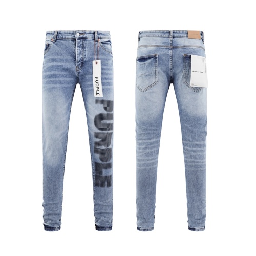 Purple Brand New Fashion Versatile Wash Slimming Small Leg Jeans
