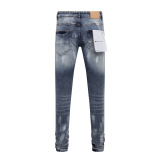 Purple Brand Fashion Distressed Wash Slimming Small Leg Jean