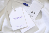Off White Fashion Ants Arrow Printed Hoodie Unisex Casual Loose Sweatshirt