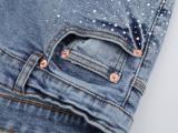 Purple Brand Fashion Diamond Slimming Small Leg Jeans