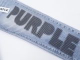 Purple Brand New Fashion Logo Printed Slimming Small Leg Jeans