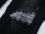 Purple Brand Fashion Distressed Versatile Slim Fit Small Leg Jeans