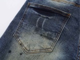 Purple Brand Fashion Distressed Wash Slimming Small Leg Jeans