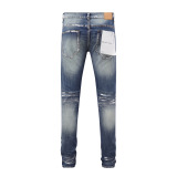 Purple Brand New Fashion Versatile Slim Fit Small Leg Jeans
